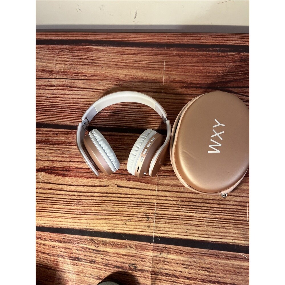 WXY WH-816 Rose Gold Over Ear Wireless Bluetooth Headphones - WORKING